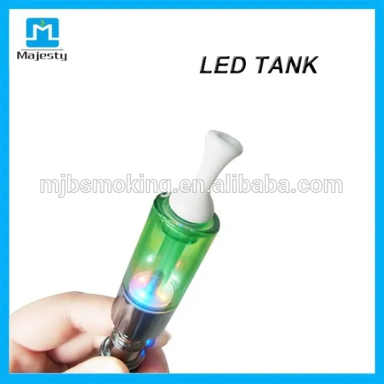 2014 Most Popular Colorful Atomizer LED Tank EGO Atomizer Wax E-cig Atomizer