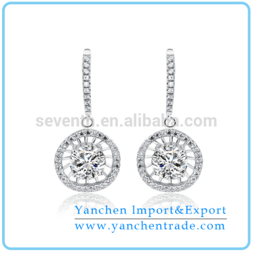 2014 Autumn New Arrival Bridal Shining Diamond Elegant Drop Earring