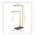 Bathroom luxury marble European-style floor-to-ceiling double-bar towel bar hanger Double-layer countertop bath towel rack pendant