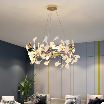 Ginkgo Biloba Leaf Series Custom Furniture Lighting: Table Lamp, Floor Lamp, Wall Light, Chandelier