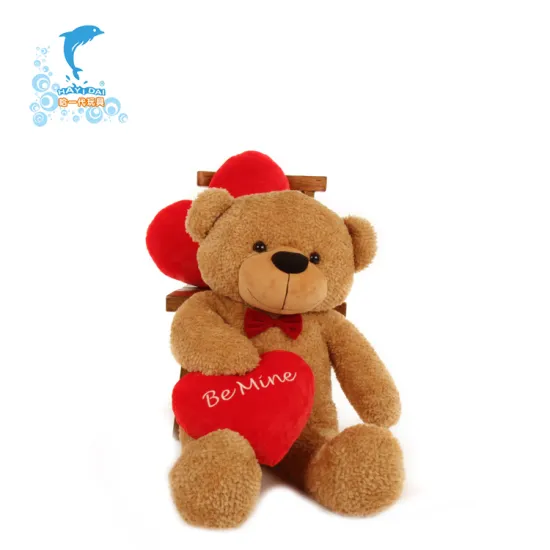 Wholesale cheap coloured plush teddy bear toys