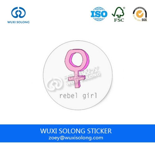 Personalized Printed Round Paper Sticker from WuXi Solong