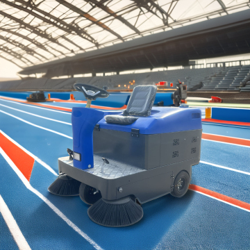 Electric Ride-On Floor Sweeper with Large Capacity and Strong Edge Brush for Park Cleaning
