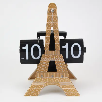 Eiffel Tower Style Flip Clocks for Decor