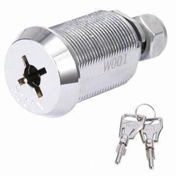 Cross Shaped Cam Lock with 1,000 Combinations, 180 or 90 Degrees Rotation Angle