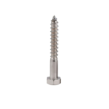 Stainless Steel Self-Tapping Wood Screws with Hex Head in Various Sizes - Antirust Fasteners