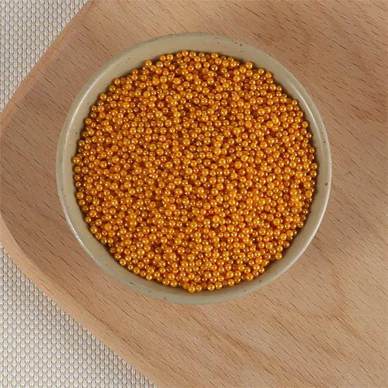 Wholesale Hot Selling Golden Round Sugar Beads for Cake Decorations