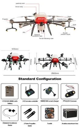 Agro Drone for Liquid Fertilizer and Agricultural Spraying