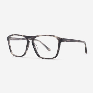 Square Key-hole Acetate Men's Optical Frames