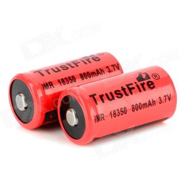 Rechargeable Dry Cell of 18650 and 18350 Battery