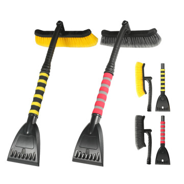 Detachable Car Snow Brush with Ice Scraper, Telescoping Handle and Foam Grip