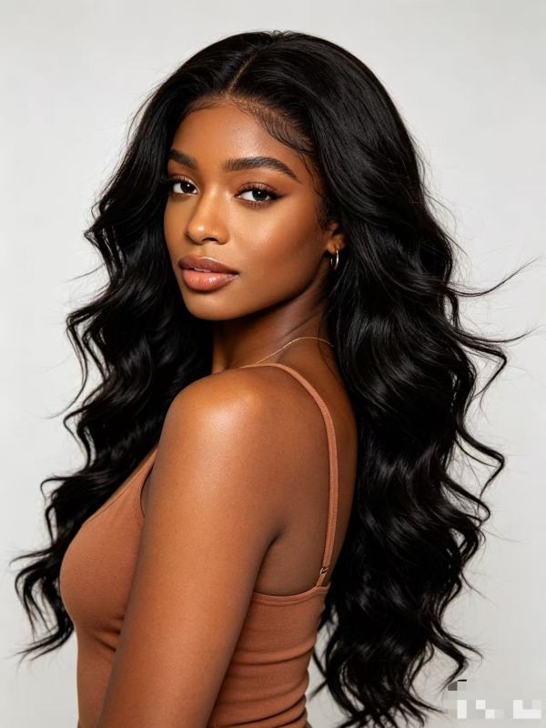20 Inch 13x4 HD Lace Frontal Loose Wave 190% Density 1B Natural Black