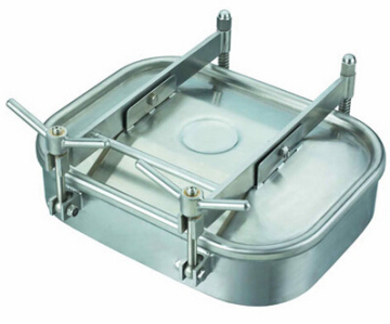 SS304 Sanitary Stainless Steel Square Manhole Cover