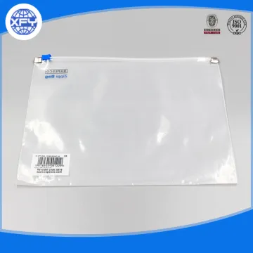 Custom Transparent Waterproof Clear Zipper Plastic PVC Bag