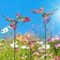 Set of 3 Butterfly Garden Stakes Decor