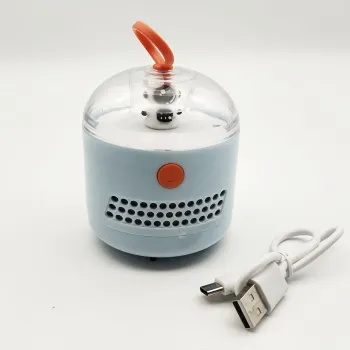 Cartoon Electric Blue USB Auto Desktop Cleaner for Kids - High Quality Mini School Supplies Stationery