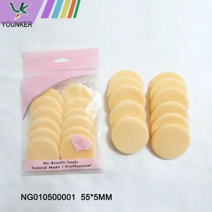 Cotton beauty and makeup sponge puff