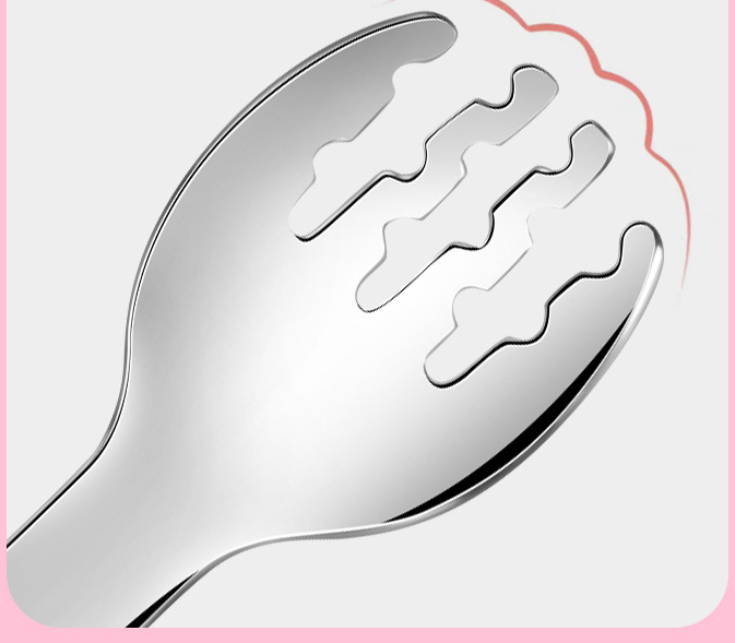 Silicone Stainless Steel Spoon Fork Set Utensils