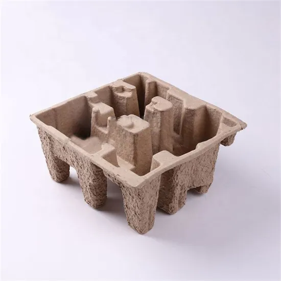 Recyclable paper pulp mold shock-proof packing tray inserts