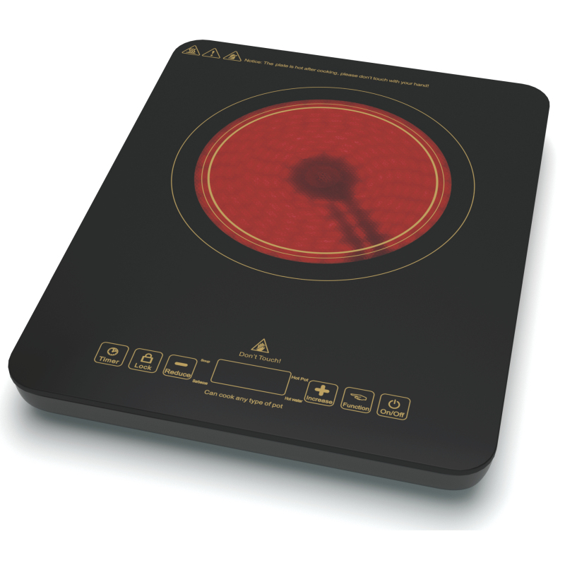Infrared Cooker With 1 Burner 2000W Cooker Hob With Touch Control Electric Infrared Bbq Hot Pot Stove