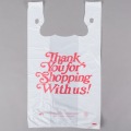 T-shirt Shopping Bags in White with Printing