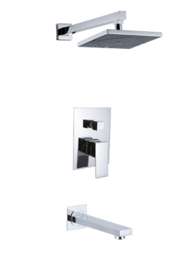 Square Type Built in Shower Mixer On Wall