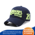 Topi Bisbol Bordir Tambalan Retro yang Dicuci