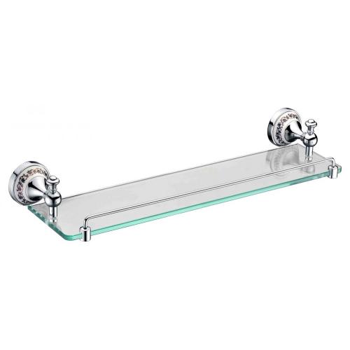 Elegant bathroom glass shelf for shower