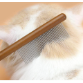 pet wooden handle comb