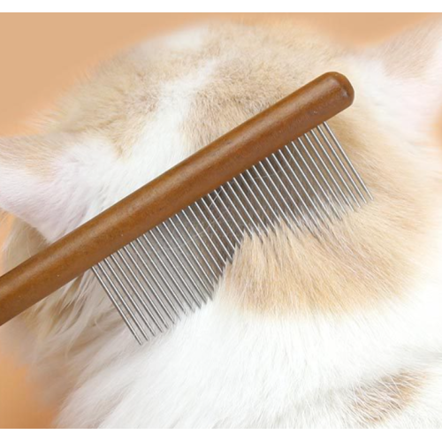 pet wooden handle comb