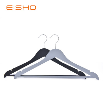 Rubber Coated Wood-like Plastic Hangers