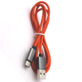 Силиконовый USB -тип C Кабель данных микро -молнии