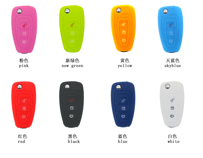 Focus Logo 3 Buttons Key Case