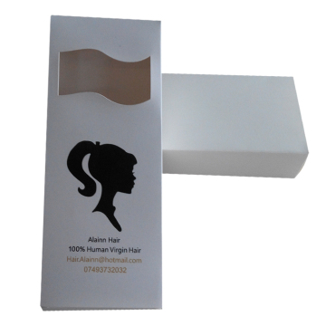 Fancy design hair extension packaging box