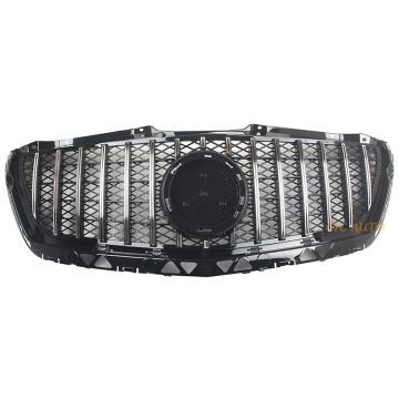 Schwarzer Mesh Front Stoßfänger Kühlergrill Panamericana GT-Stil für Mercedes-Benz MPV Sprinter W906 (2014-2017)