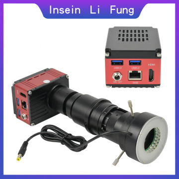 Full HD 4K 1080P Sony Sensor IMX342 Electronic Video Precision Measuring Microscope Full Focus 180X Magnifier Welding Repair