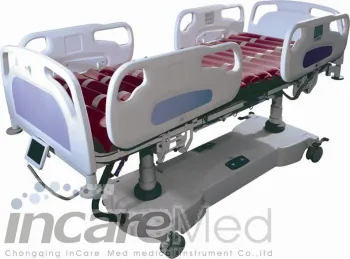 Electrically operated weighing scale ICU bed