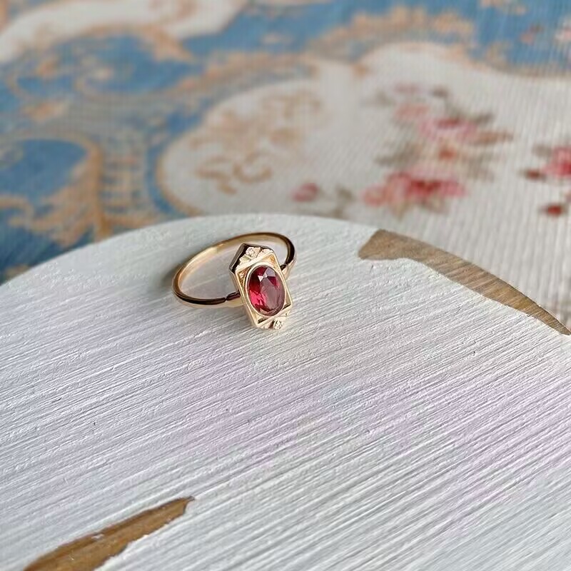 Red Pomegranate Vintage Ring