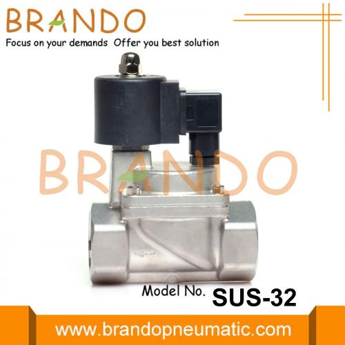 1 1/4'' Piston Operated Stainless Steel Solenoid Valve