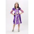 Girls Christmas Costumes Queen avec casque