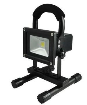 Black 10w 2200/4400mah Rechargeable Led Flood Light 
