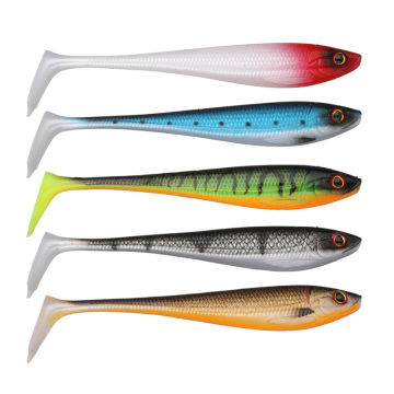 5 couleurs 5pcs / sac 9cm 5.4g Artificiel Soft Fish Lure Life Live Life Life Life Life Life Life Life Life