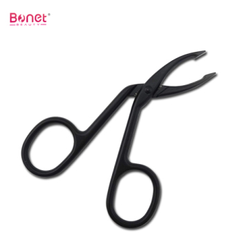 Scissor Handle Stainless Steel Squared Tip Eyebrow Tweezers