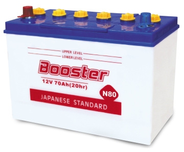 N80 Dry Charged Automotive Car Lead Acid Battery