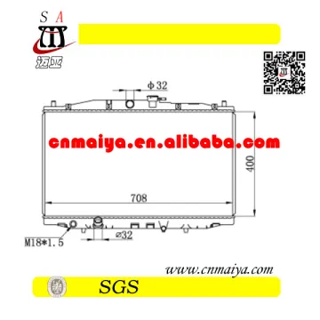 autoparts for hot sale aluminum radiator