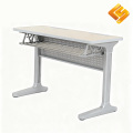 Двойной студенческий стол из алюминиевого сплава с фиксированным стулом
