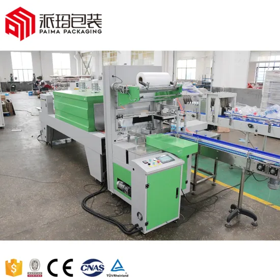 Automatic Heat Tunnel PE Film Shrink Wrapping Machine for Bottles