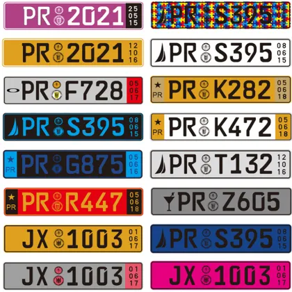 Custom Factory Wholesale Hide Euro Car License Plate Nautica Promotional