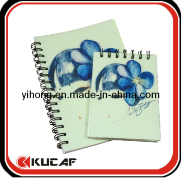 Latest Engraving PVC Cover Notebook with Spiral Binding
