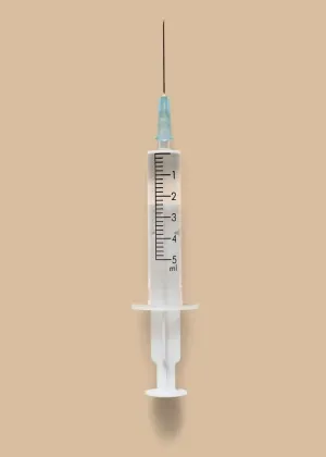 Single-Use Medical Syringe with Needle